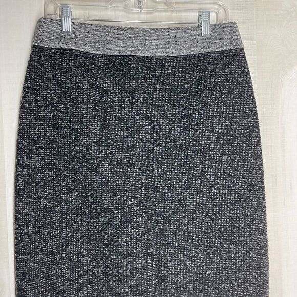 Liz Claiborne gray wool skirt above the knee, size 6 - Picture 4 of 11